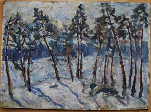 Ukrainian soviet oil painting - soviet,