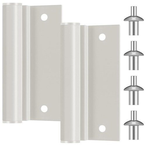 White screen door hinges - white,