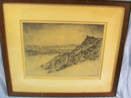 Framed and signed caroline - signed,