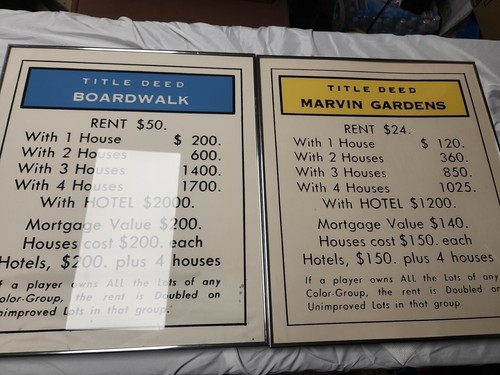Vtg rare 1970 monopoly - vtg,