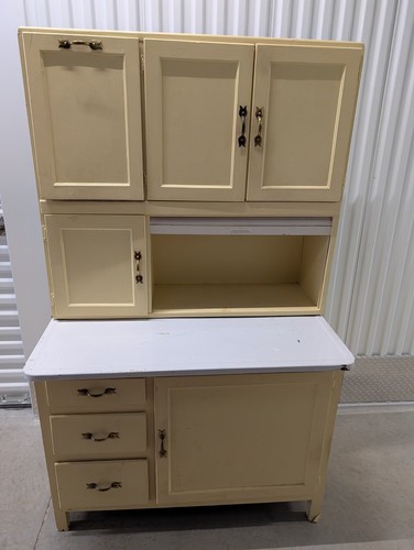 Hoosier kitchen vintage beige - hoosier,