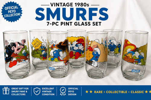 Vintage 1980s smurfs pc - smurfs,