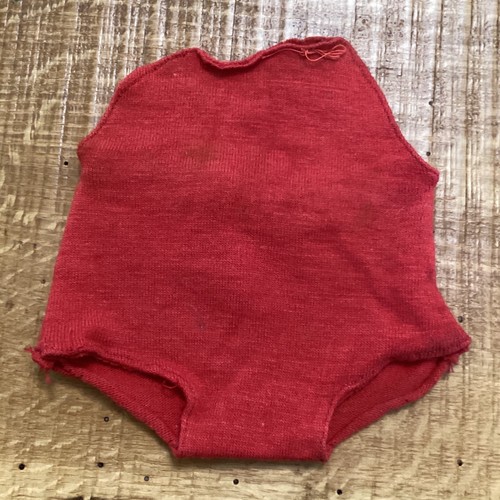 Vintage red knit doll - vintage,