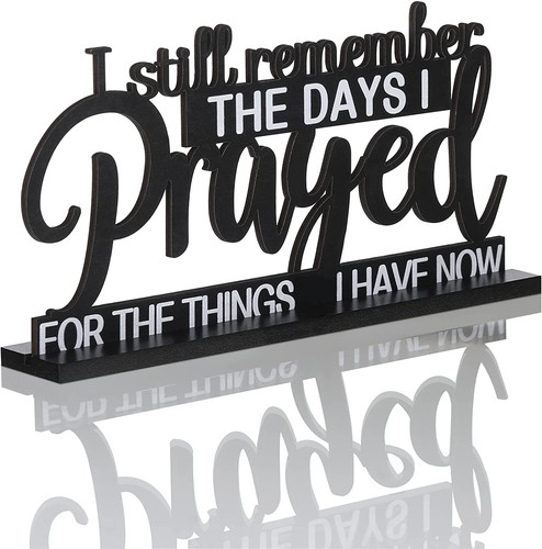 Inspirational prayed sign - "i,