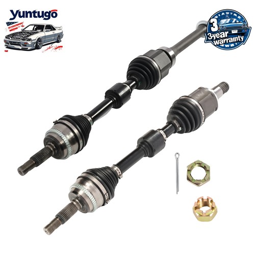 Pair front axle shaft for - front, cv