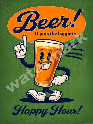 Beer puts the happy - beer,
