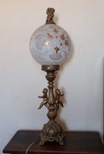 Vintage frosted glass - glass, globe