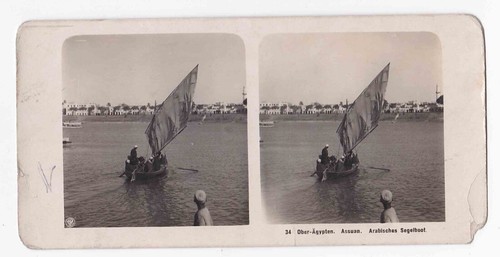 Aswan egypt stereoview - stereoview, npg