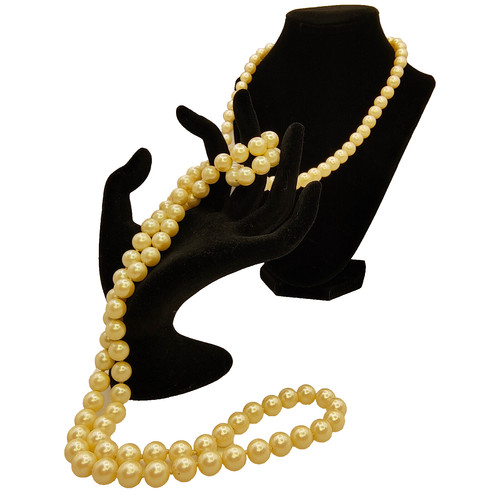 Vtg faux pearl strand - pearl,