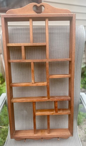 Vtg wooden large heart - vtg,