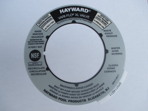 Hayward spx0714g valve label - hayward,
