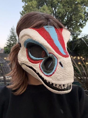 Eyed dino mask fursuit - fursuit, head