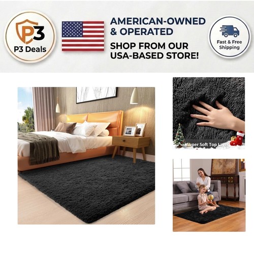 Cozy 3x5 non - black, rug