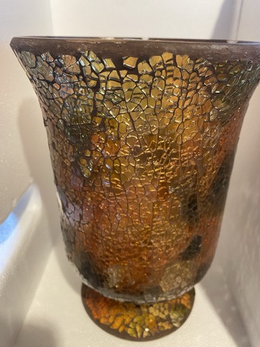 Gold yellow green crackle - yellow, art