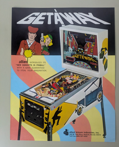 Allied leisure getaway pinball - leisure,