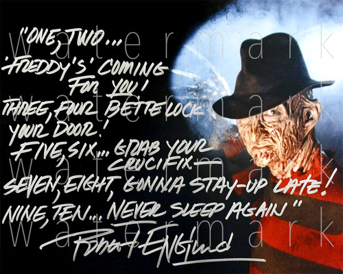 Robert englund signed - robert, freddy