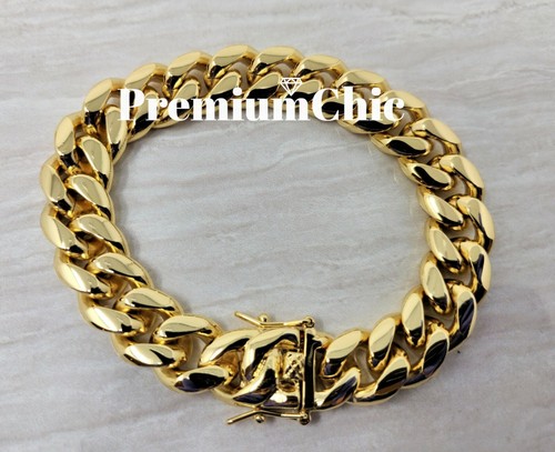 Mens miami cuban link bracelet - mens,