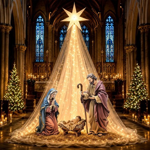 Piece christmas nativity - piece,