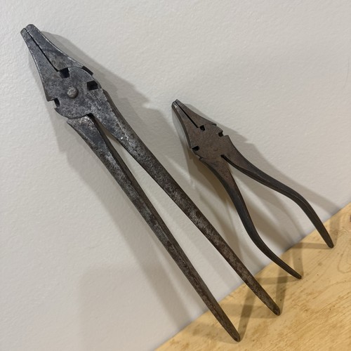 Vintage button pliers antique - button,