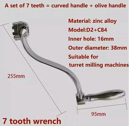 Milling machine teeth - machine, 7-teeth