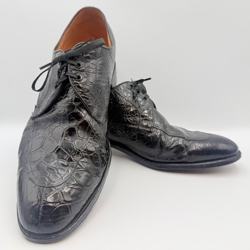 Mens black alligator crocodile - mens,