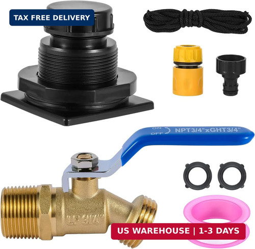 Stock tank drain - drain, kit