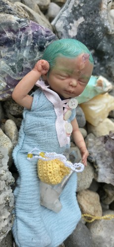 Ooak polymer clay baby - ooak,