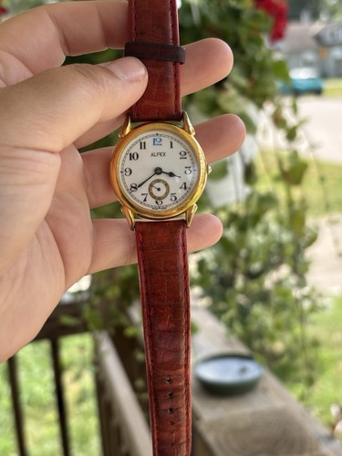 Vintage alfex gold tone - gold, swiss