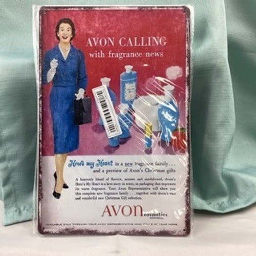 Vintage avon cosmetics - cosmetics, tin