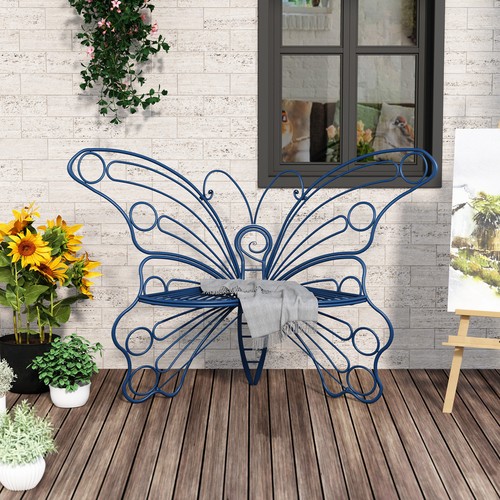 Butterfly garden bench seat - butterfly,