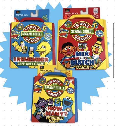 Vtg nos sesame street - 3x,