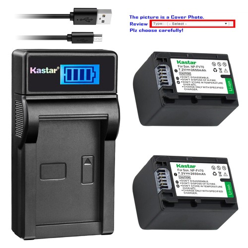 Kastar battery lcd - charger, for