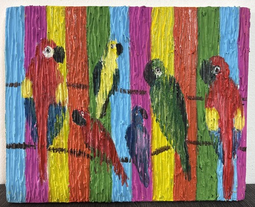 Hunt slonem oil on - hunt,