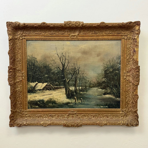 Expressive winter landscape - winter,