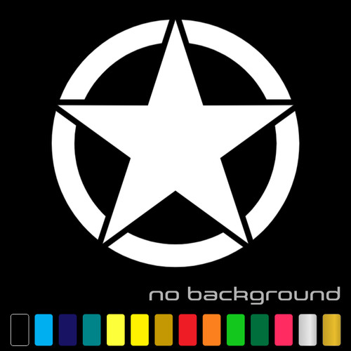 Army star sticker vinyl - army,