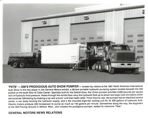 Hydraulic pump system 1991 - gm,