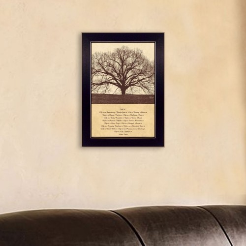Life framed print wall - is",