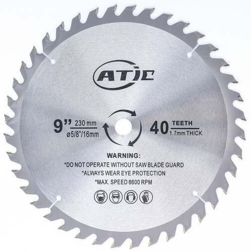 40t carbide tip circular - 9", x