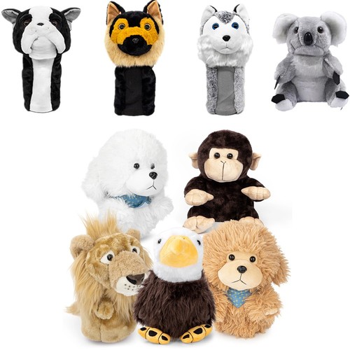 Animal soft plush golf - soft, head