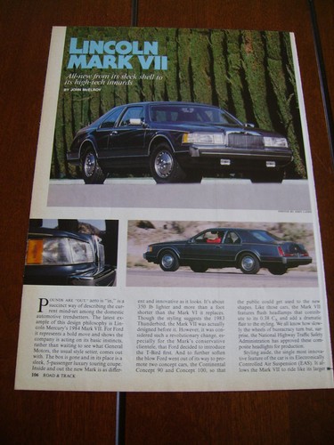 1984 lincoln mark vii - lincoln,