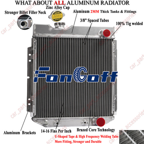 Rows aluminum radiator for - 2,