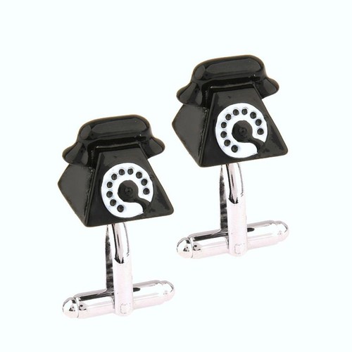 Telephone cufflinks old - telephone, school