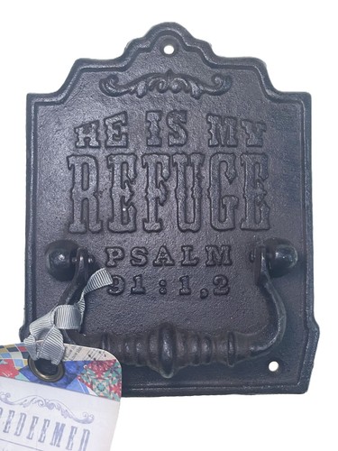 Cast iron door - knocker, he