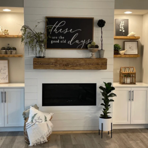 Reclaimed barn wood - hand, hewn