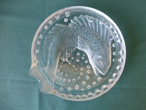 Vintage lalique art glass fish - vintage,
