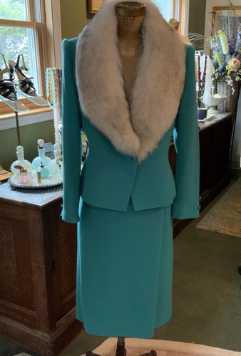 Lilli ann vtg aqua jacket - vtg,