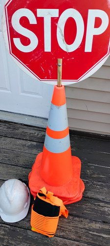 Orange traffic cone with - 36,