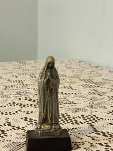 Virgin mary metal statue - mary,