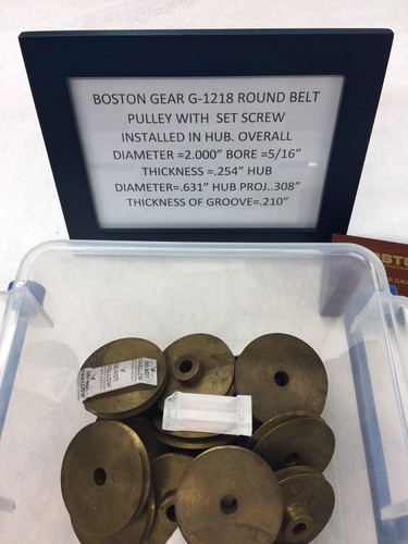 Boston gear g1218 brass pulley - boston,