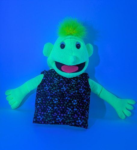 Blacklight hand puppet - blacklight,